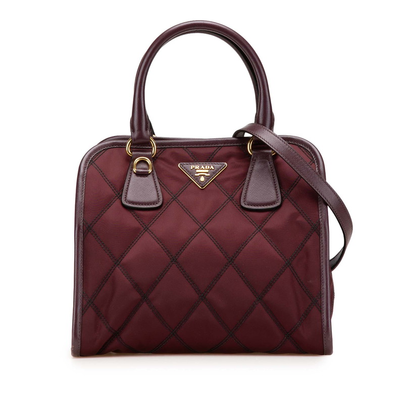 楽天市場】プラダ PRADA キルティングナイロントートバッグ 2WAY
