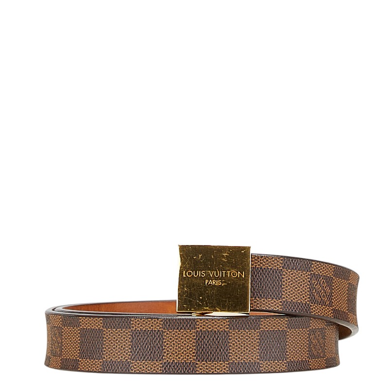 ルイヴィトン　ベルト　ダミエ　M6834　メンズ　85/34 LOUIS VUITTON 本物 ルイヴィトン LV サンチュール シアトル