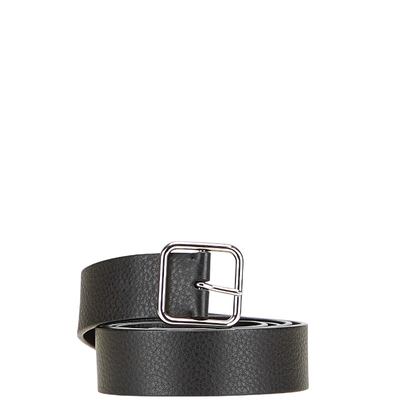 BALENCIAGA*レザー バックル ベルト フォース ブラック BALENCIAGA バレンシアガ 23SS FORCE 746574 スーパーワイドロゴ