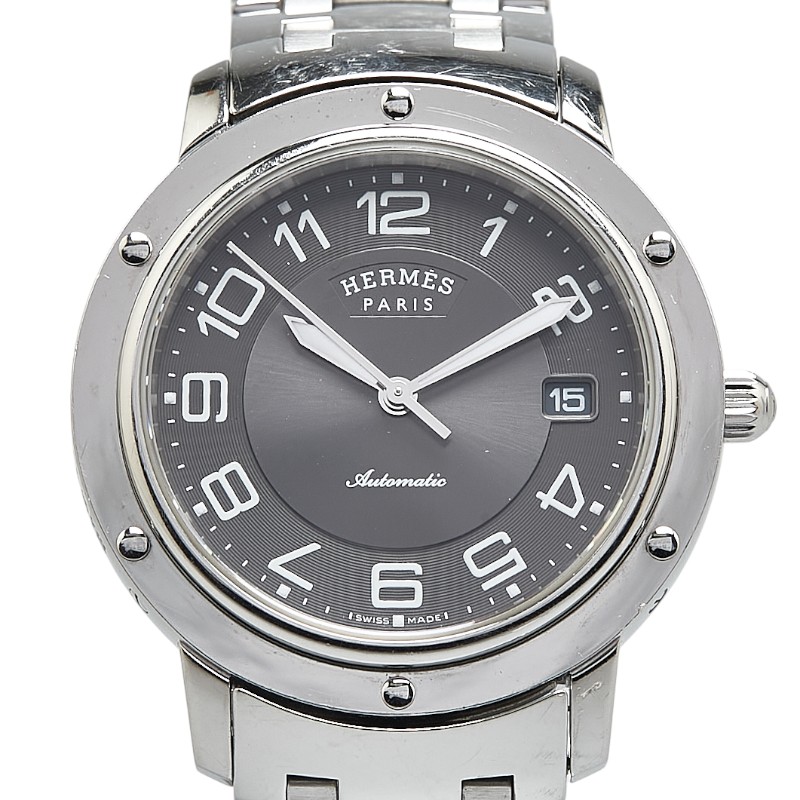 楽天市場】箱付【HERMES】エルメス クリッパー デイト CL1.810 自動