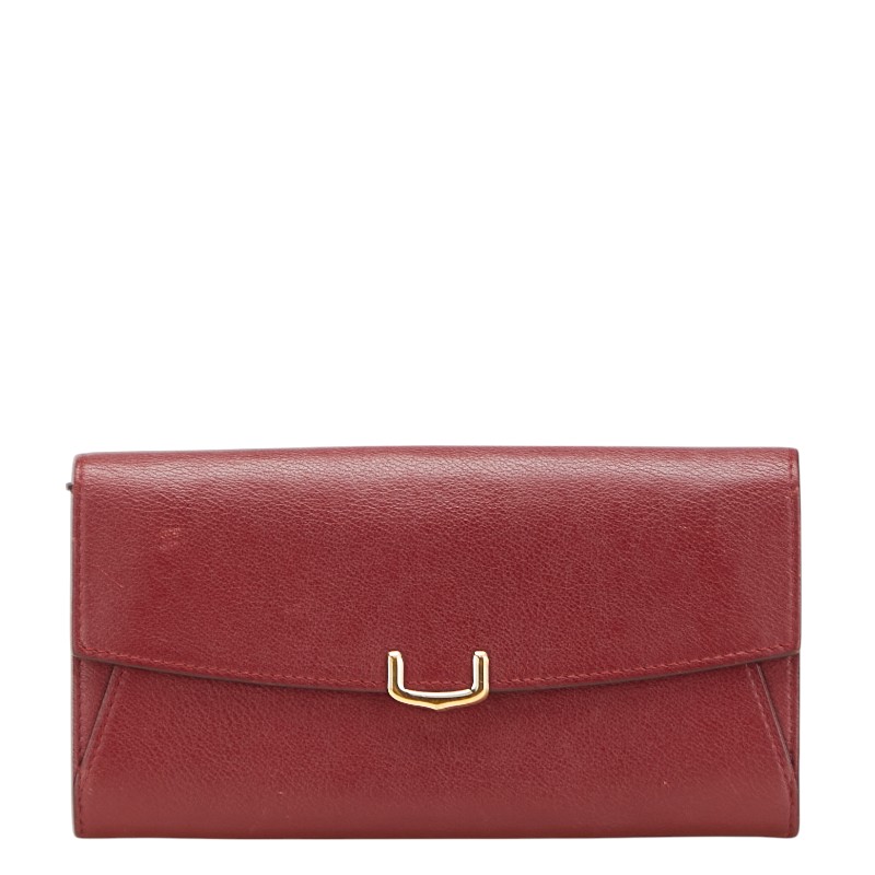 楽天市場】ジャンク品 CARTIER カルティエ 長財布 ボルドー