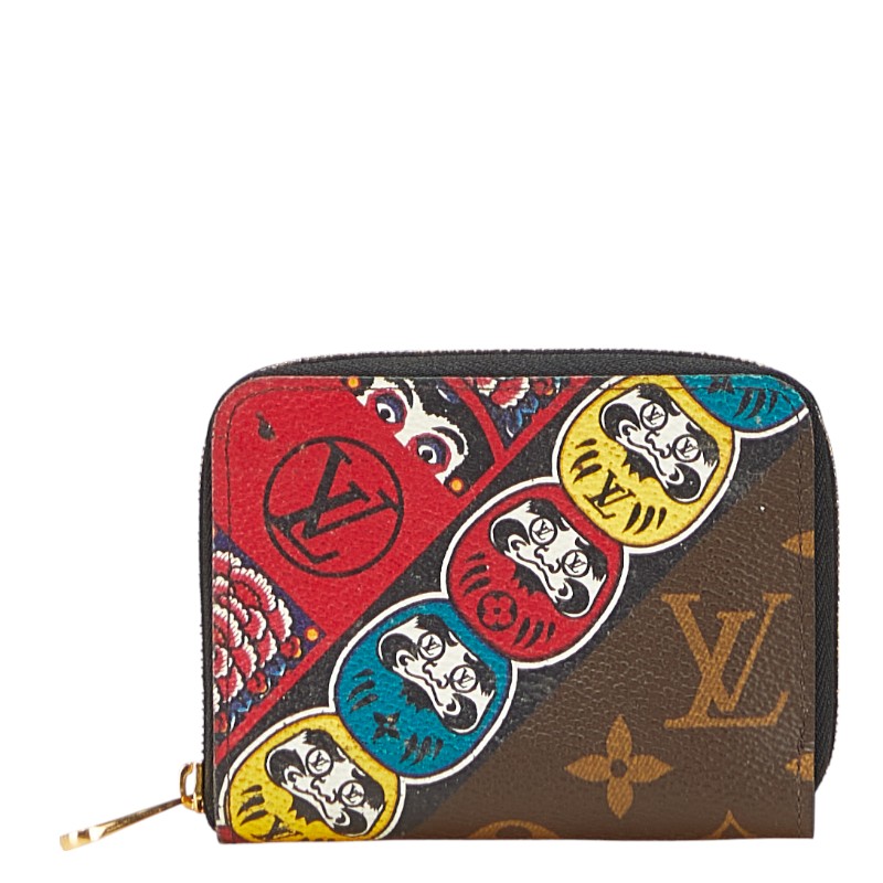 良品ルイヴィトンモノグラム　カードケース　ジッピーコインパース　山本寛斎　だるま LOUIS VUITTON】【山本寛斎】【歌舞伎】【日本限定】ルイ