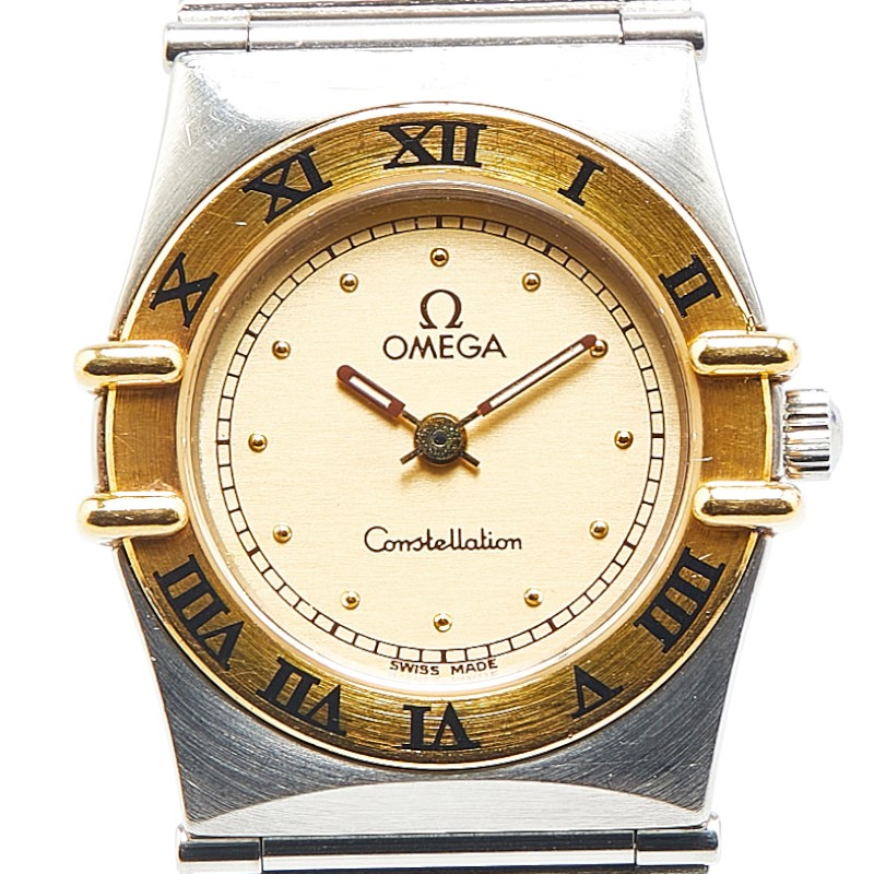 楽天市場】オメガ コンステレーション 腕時計 クオーツ ゴールド文字盤