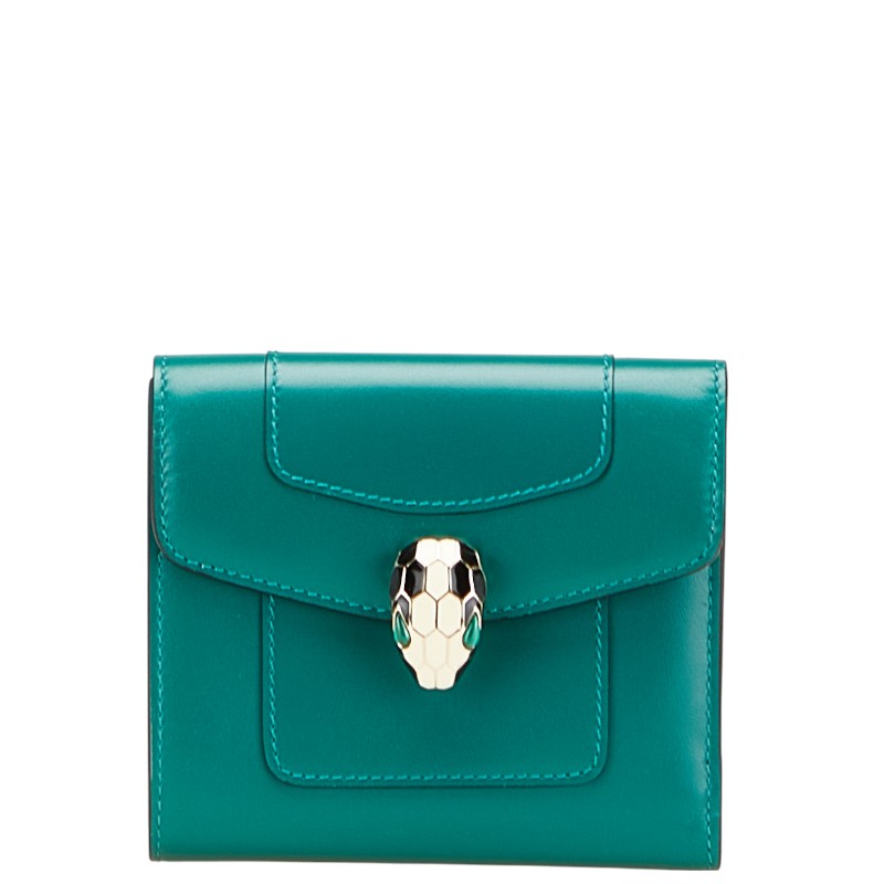 楽天市場】ブルガリ セルペンティ フォーエバー 三つ折り財布 ブルー系  