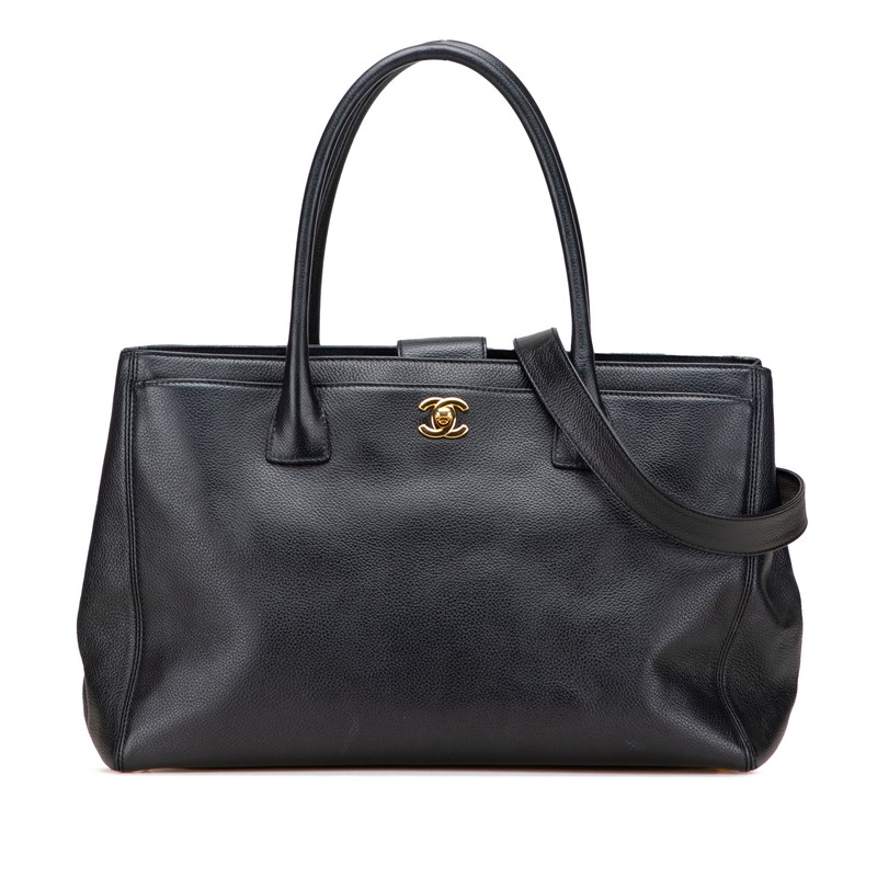 美品☆　シャネル　ネオエグゼクティブトート　ネイビー×黒　24番台 CHANEL - 美品☆ シャネル ネオエグゼクティブトート ネイビー