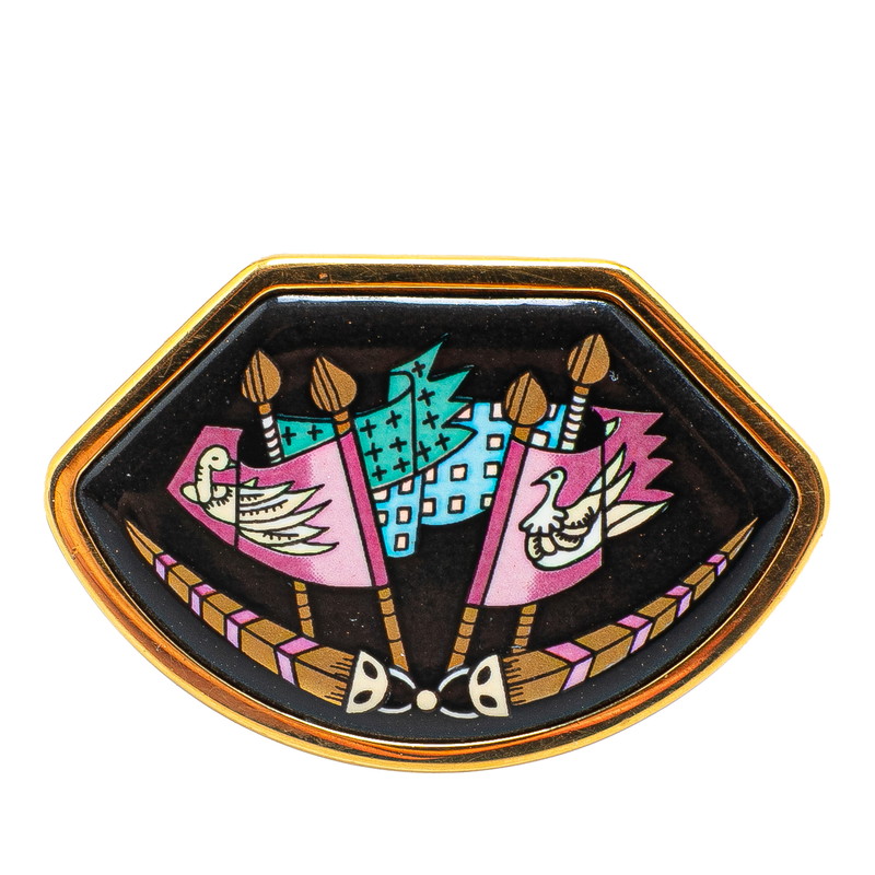 楽天市場】【ラッピング可】エルメス HERMES デザイン ブローチ