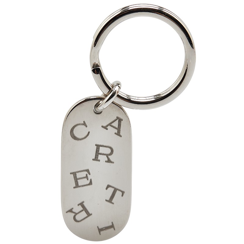 カルティエ　ロゴシルバー キーホルダー Cartier カルティエ キーリング 2Cモチーフ デコール ロゴ