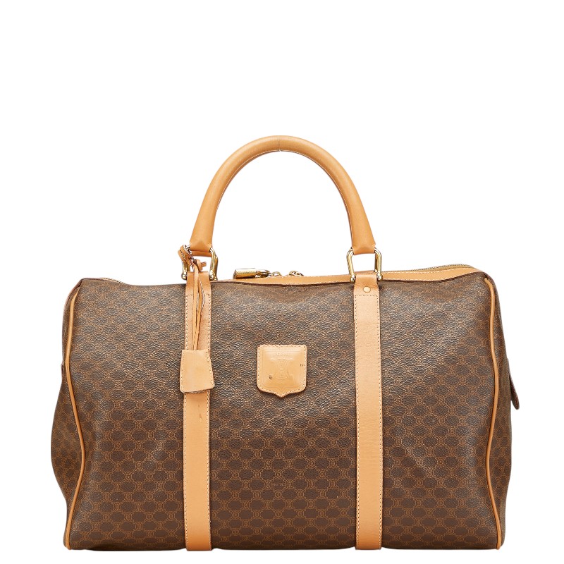 正規品&美品　セリーヌ　ボストンバッグ CELINE セリーヌ ボストンバッグ JMB12 マカダム PVC/レザー