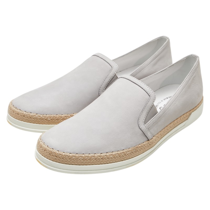 トッズ - スリッポン エスパドリーユ サイズ：41 B219 グレー スウェード 麻・リネン メンズ TOD&rsquo;S 【中古】｜【銀座パリス】　店