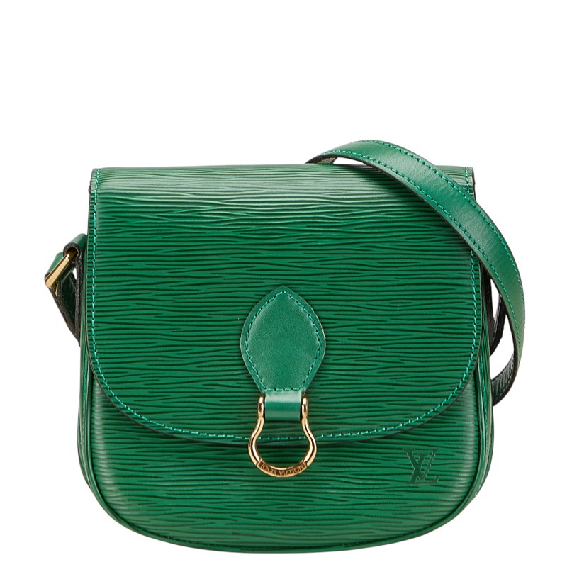ルイ ヴィトン エピ サンクルーGM 斜め掛け ショルダーバッグ M52194 ボルネオグリーン レザー レディース LOUIS VUITTON 【中古】