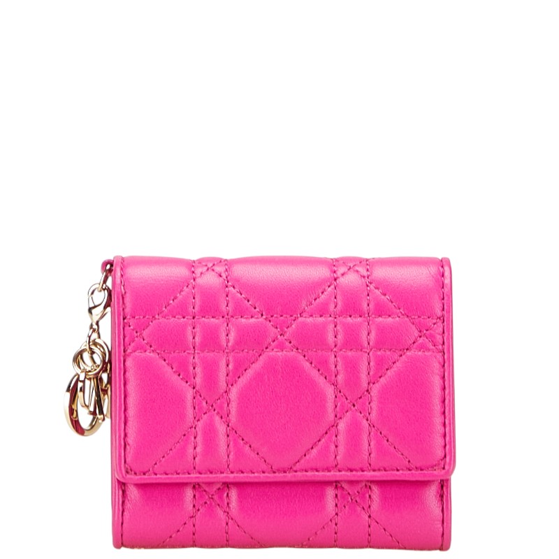 極美品【ディオール】3つ折り財布 ロータスウォレット カナージュ グリーン 楽天市場】クリスチャンディオール Christian Dior レディディオール