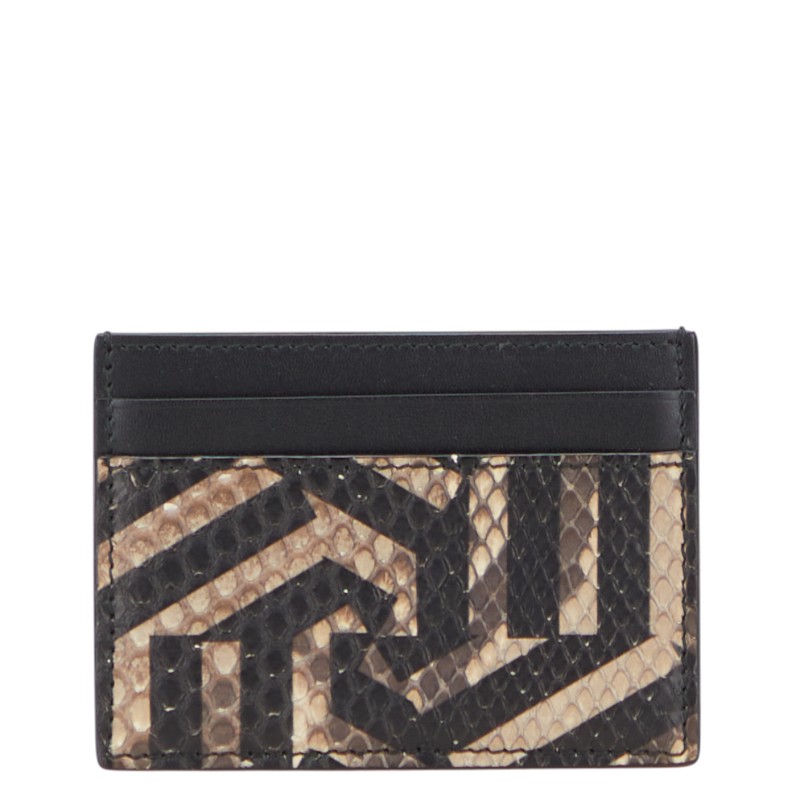 グッチ GGカレイド カードケース 406562 ブラック ベージュ PVC レザー レディース GUCCI 【中古】