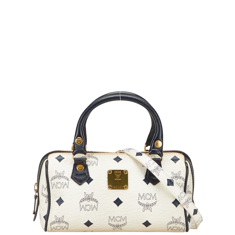 楽天市場】MCM エムシーエム ロゴグラム ハンドバッグ ミニボストン