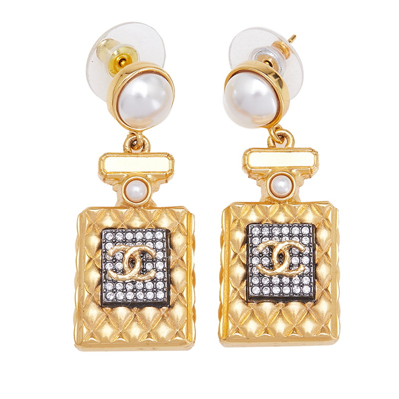 楽天市場】CHANEL ピアス パフュームボトル ラインストーン