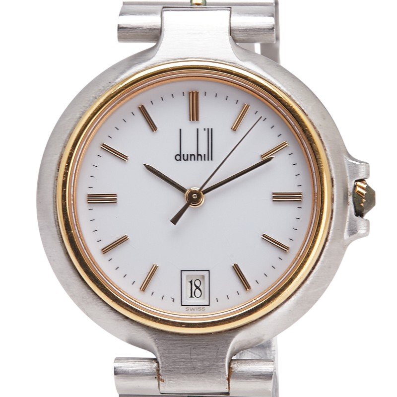 dunhill ダンヒル Baby Facet レディース 腕時計 シルバー dunhill ダンヒル 時計 レディース ウォッチ BABY FACET DQ1996Z