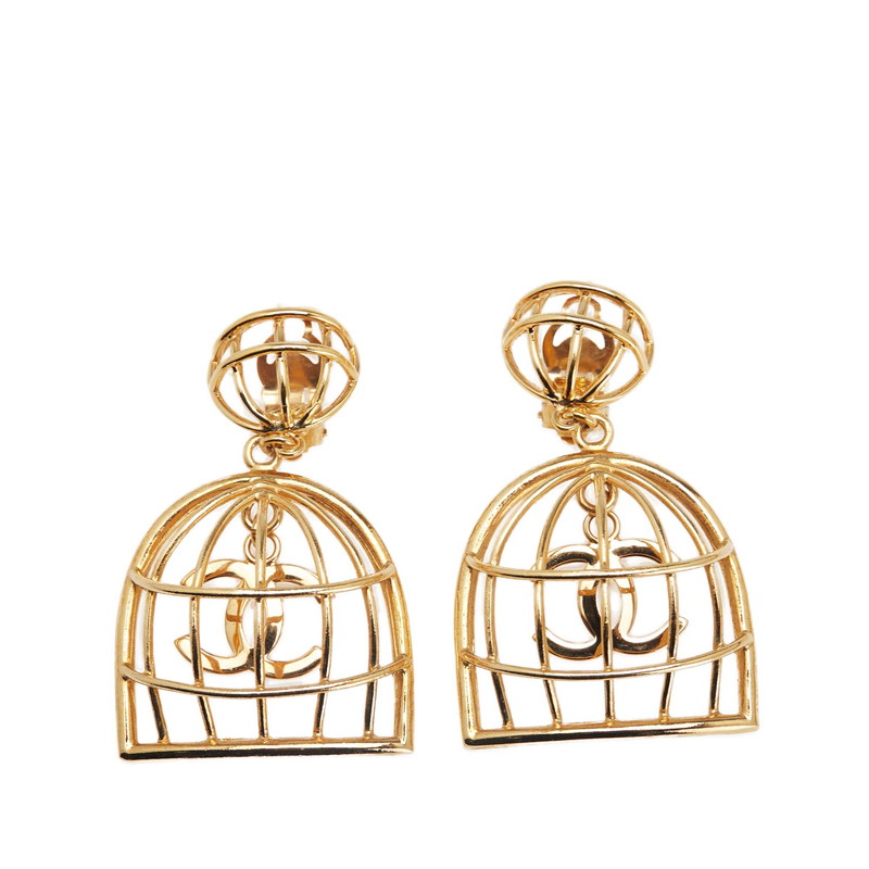 楽天市場】シャネル イヤリング ヴィンテージ 鳥かごモチーフ