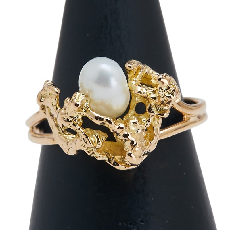 【S】TASAKI プチパールリング TASAKI 田崎真珠 プチパールリング K18PG 10号 RC-4484-18KSG ベビー