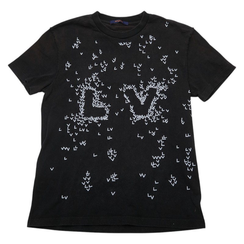 Louis Vuitton 黒 フレアスリーブ Tシャツ Louis Vuitton 黒 フレアスリーブ Tシャツ