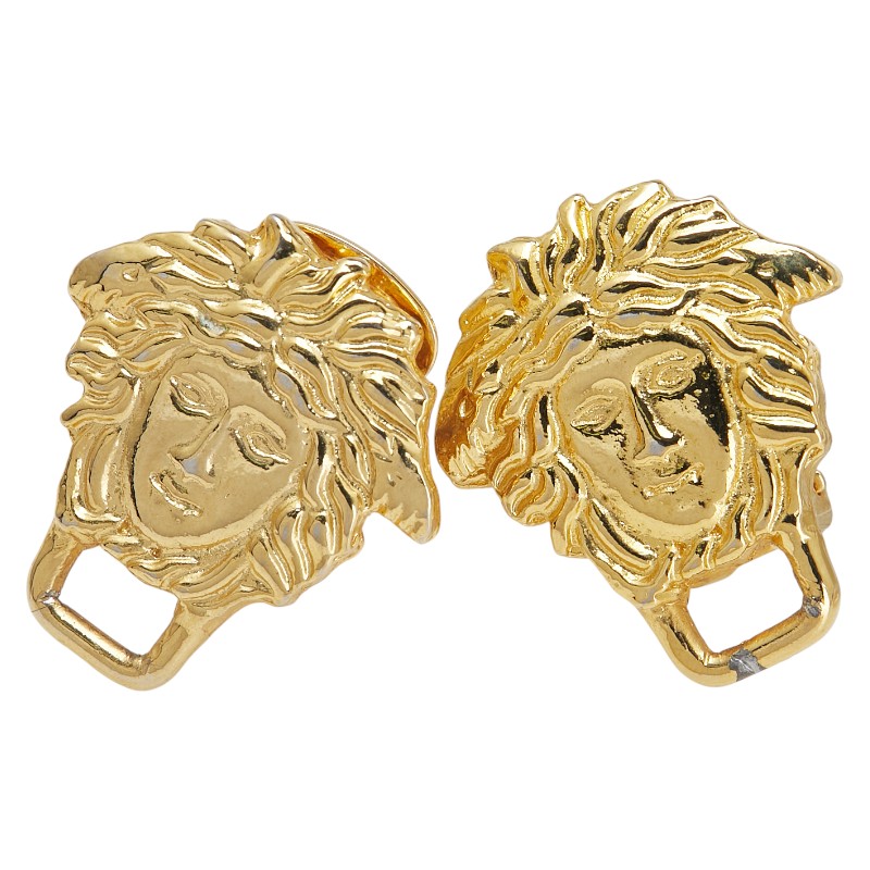 ヴェルサーチェ メドゥーサ イヤリング ゴールド メッキ レディース VERSACE 【中古】
