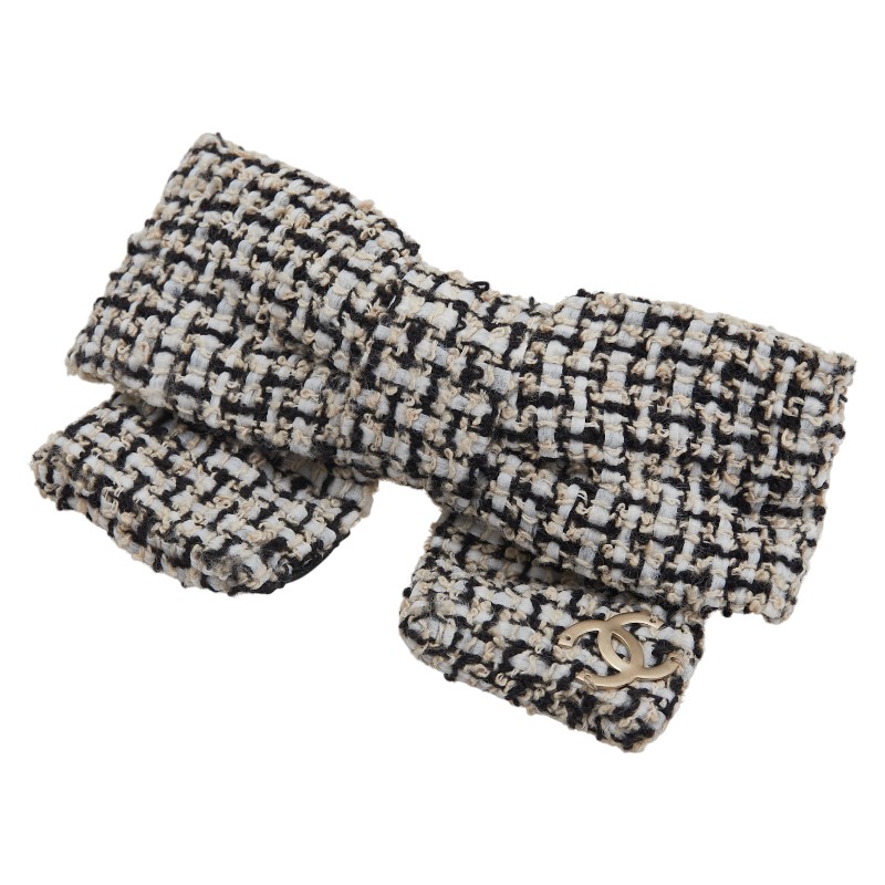 楽天市場】シャネル CHANEL リボンモチーフ バレッタ カメリア サテン