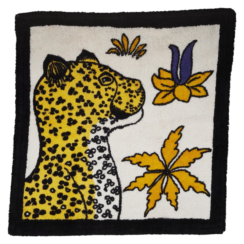 HERMES ヒョウデザイン、ビーチタオル エルメス HERMES バスマット ビーチマット ビーチタオル 豹