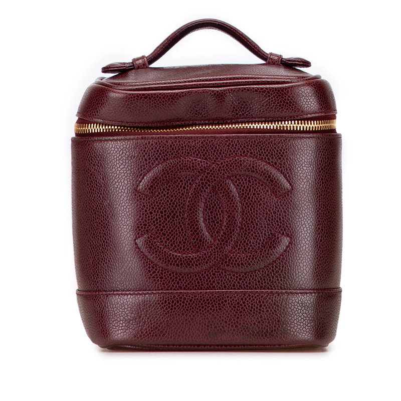 シャネル ココマーク バニティバッグ ぶどう酒赤いこと キャビア人はだ レディース CHANEL 【中古】