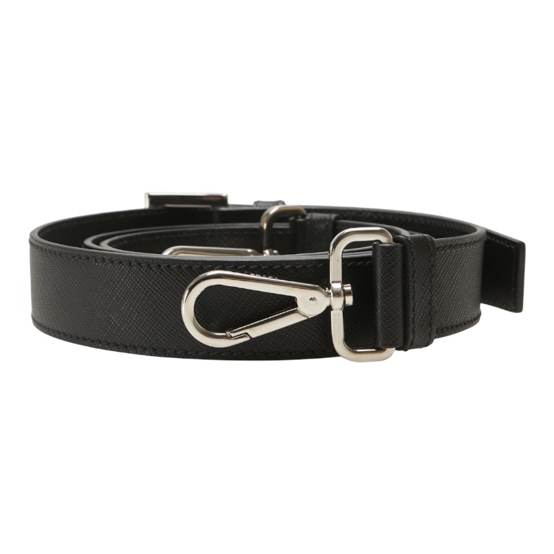 楽天市場】プラダ ショルダーストラップ ブラック ゴールド レザー