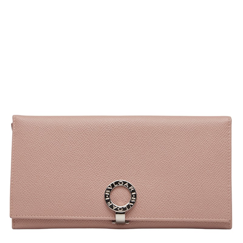 ブルガリ ブルガリブルガリ 長財布 ピンク レザー レディース BVLGARI 【中古】