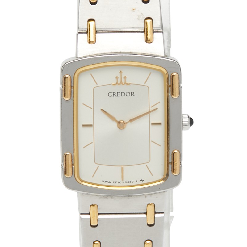 楽天市場】SEIKO 2F70-0430 クレドール 腕時計 ステンレススチール