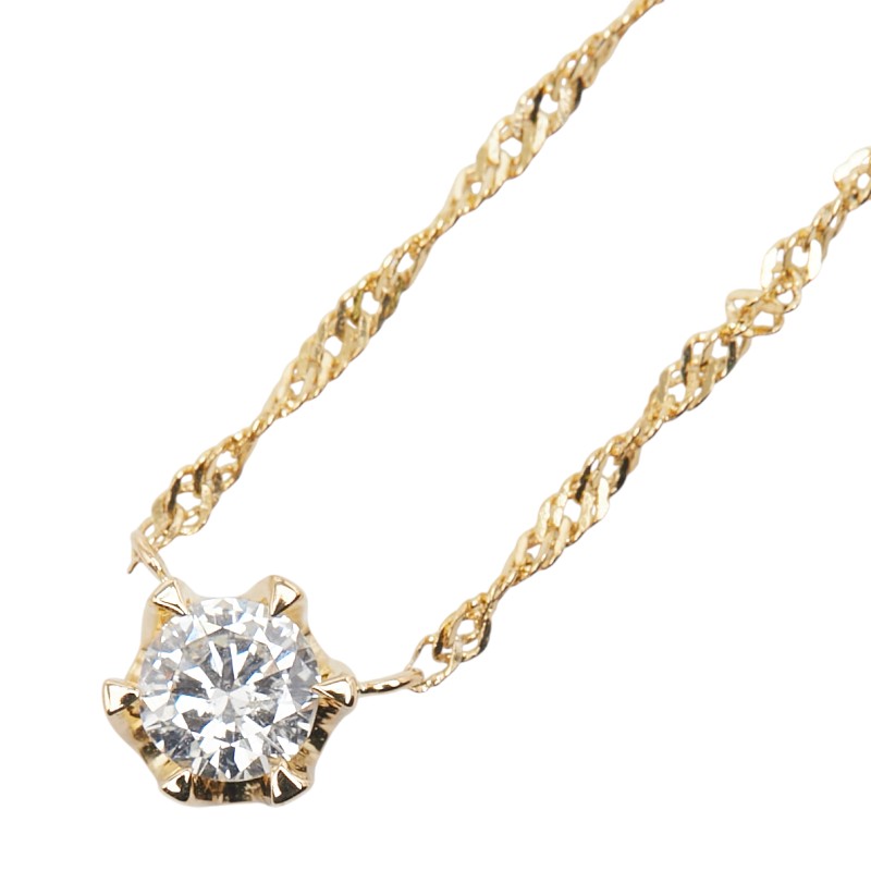 楽天市場】himieヒーミー K18 1Pダイヤ 0.28ct レーザーホール