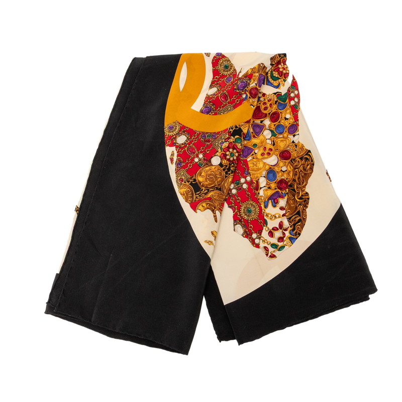 楽天市場】CHANEL シャネル ココマーク 宝石 ジュエリー柄 スカーフ