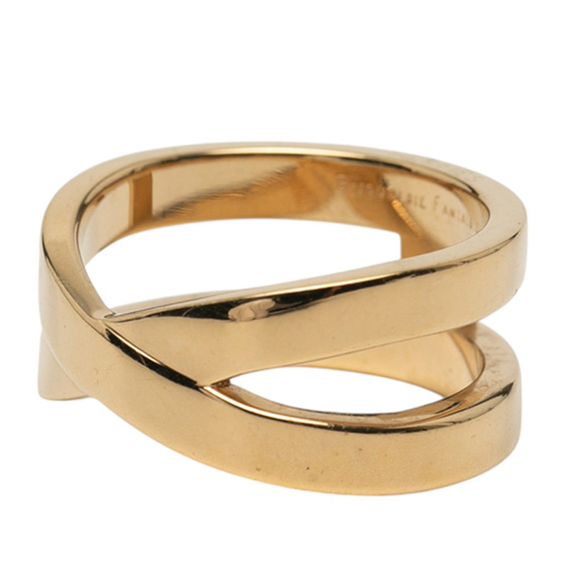 楽天市場】HERMES エルメス リュバン スカーフリング ゴールド 金色 GP