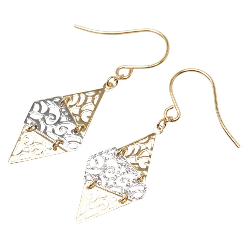 楽天市場】himieヒーミー K18WG ユキヤナギ 2WAY アメリカンピアス