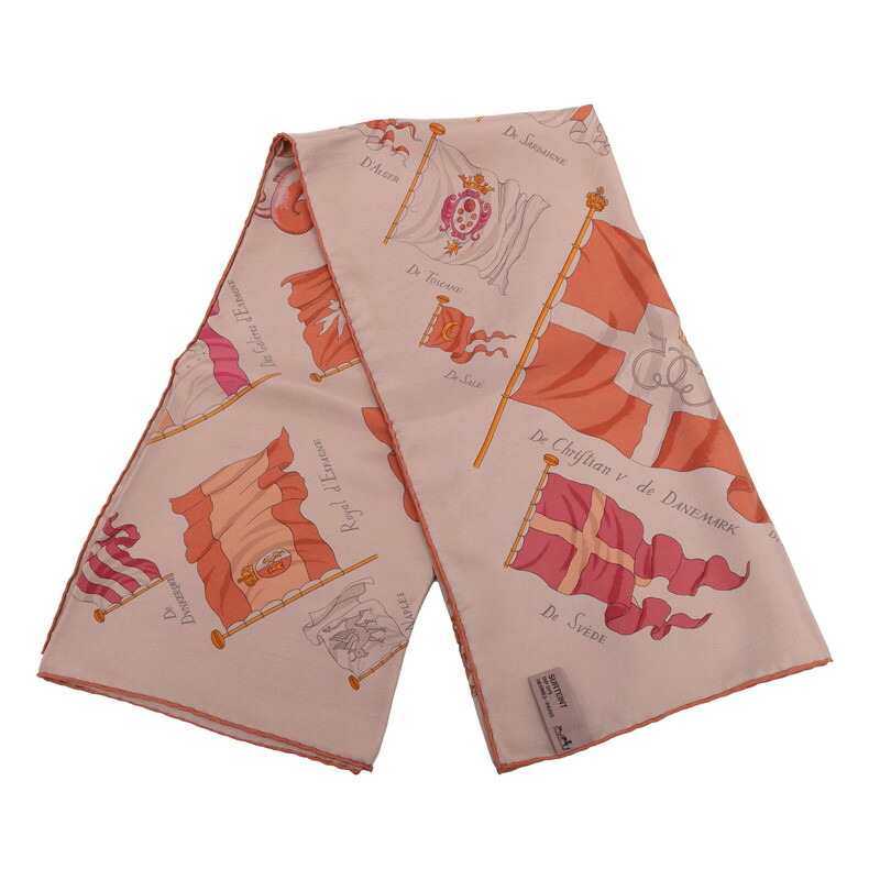 楽天市場】HERMES エルメス カレ90 tuiga/帆船柄 スカーフ ブルー系