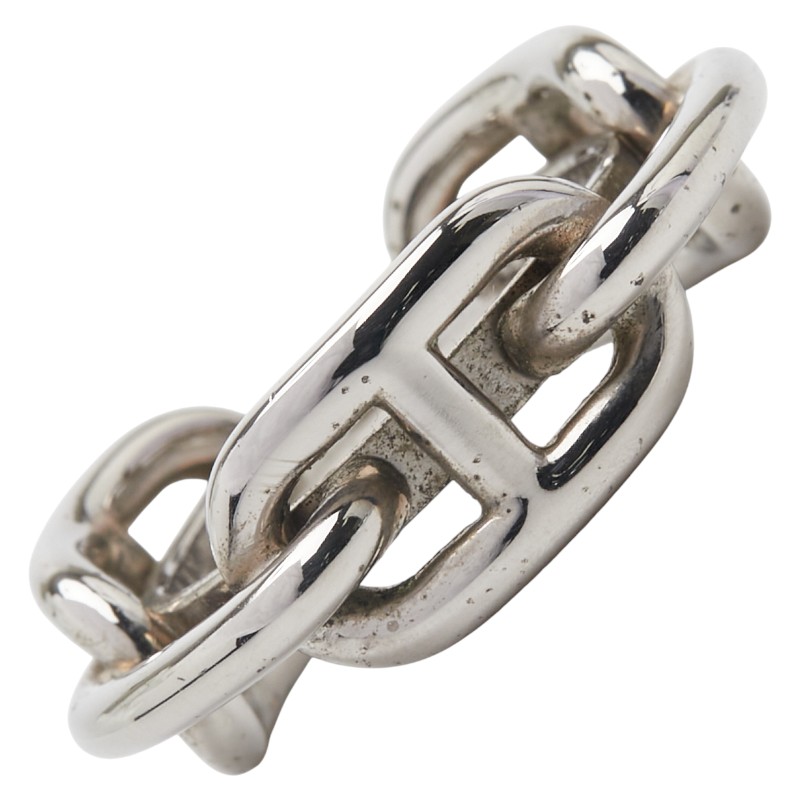 楽天市場】エルメス シェーヌダンクル スカーフリング シルバー メタル