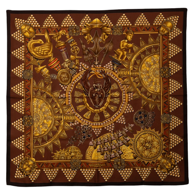 楽天市場】エルメス HERMES スカーフ カレ 90 カレ90 中古 Eperon d'or