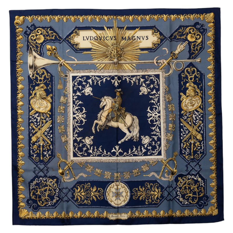 楽天市場】【エルメス】Hermes カレ90 シルクスカーフ LVDOVICVS