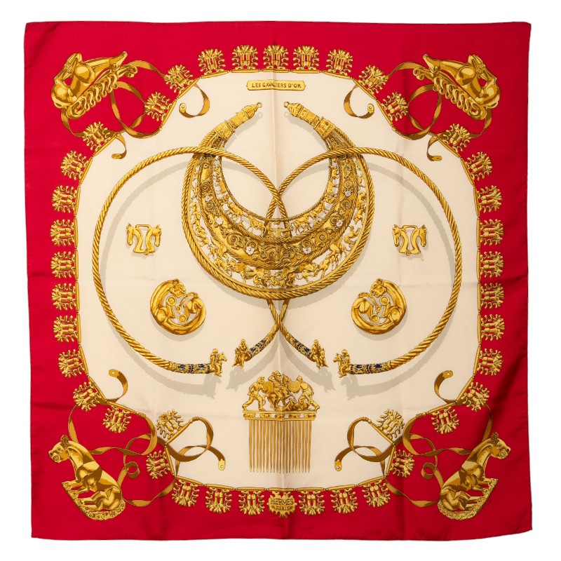 楽天市場】エルメス カレ90 占星術 DIES ET HORE スカーフ ゴールド