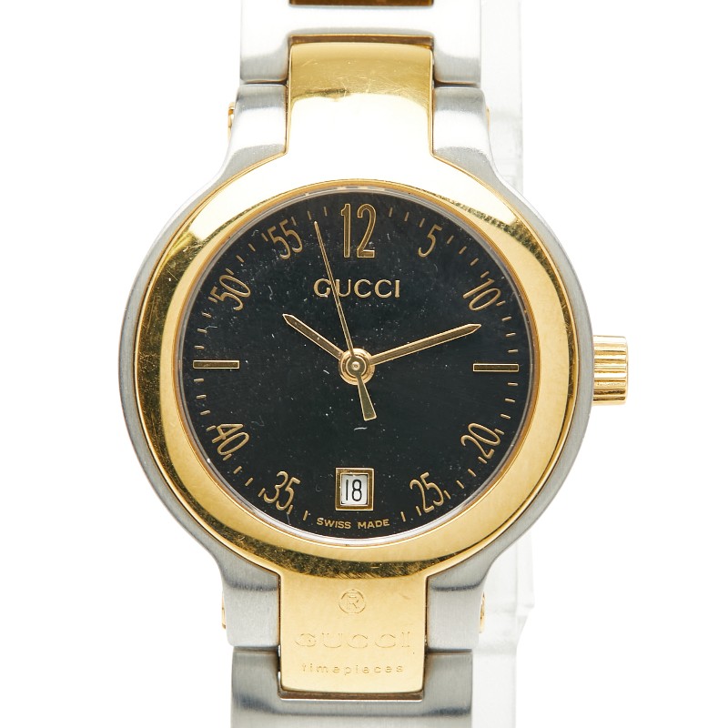 グッチ6000L GUCCI 腕時計 GUCCI / グッチ 6000L 黒文字盤 レディース腕時計