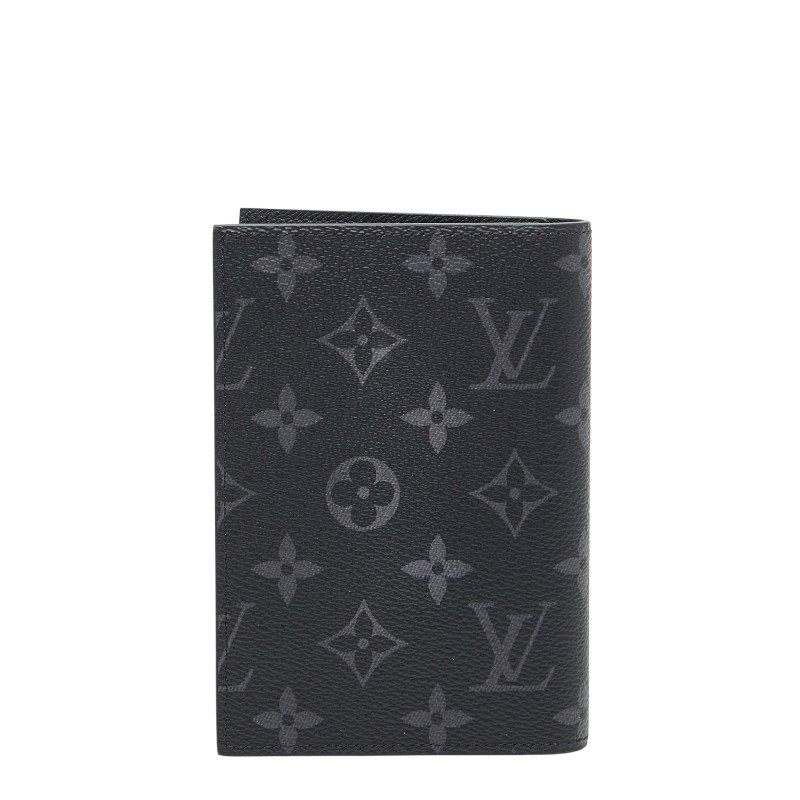 ルイ ヴィトン モノグラム エクリプス クーヴェルテュール パスポールNM パスポートケース M64501 ブラック PVC メンズ LOUIS VUITTON 【中古】|【銀座パリス】 店
