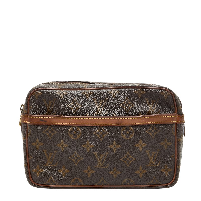 ルイ ヴィトン モノグラム コンピエーニュ23 セカンドバッグ M51847 ブラウン PVC レザー レディース LOUIS VUITTON 【中古】｜【銀座パリス】　店 20,860円
