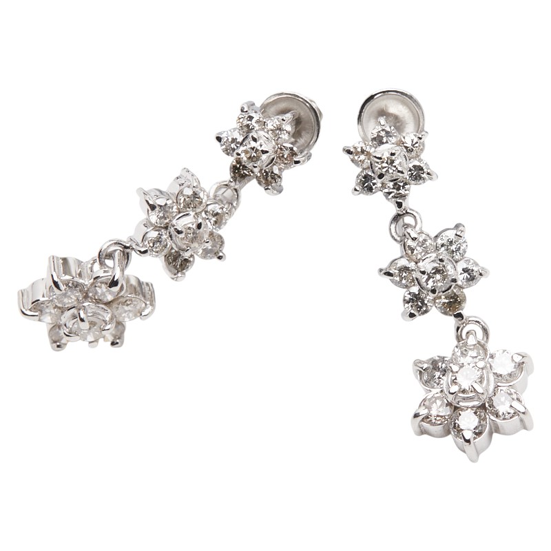Pt900 プラチナ ダイヤ0.5ct イヤリング レディース 【中古】｜【銀座パリス】　店