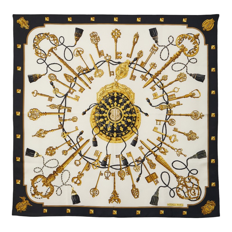 楽天市場】エルメス カレ90 LES CLES THE KEYS RARE 鍵柄 スカーフ