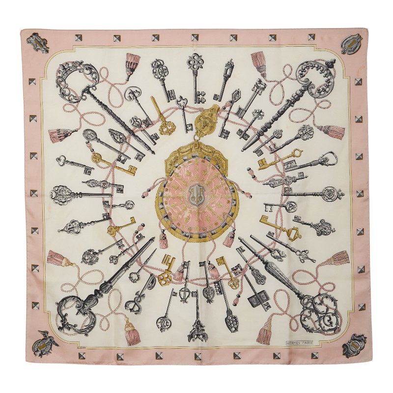 楽天市場】エルメス カレ90 LES CLES THE KEYS RARE 鍵柄 スカーフ