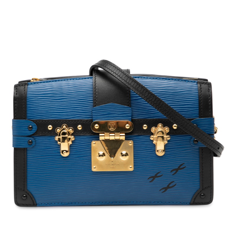 ルイ ヴィトン エピ ブートクラッチペダル ショルダーバッグ M53898 青み 黒いこと なめし革 レディース LOUIS VUITTON 【中古】