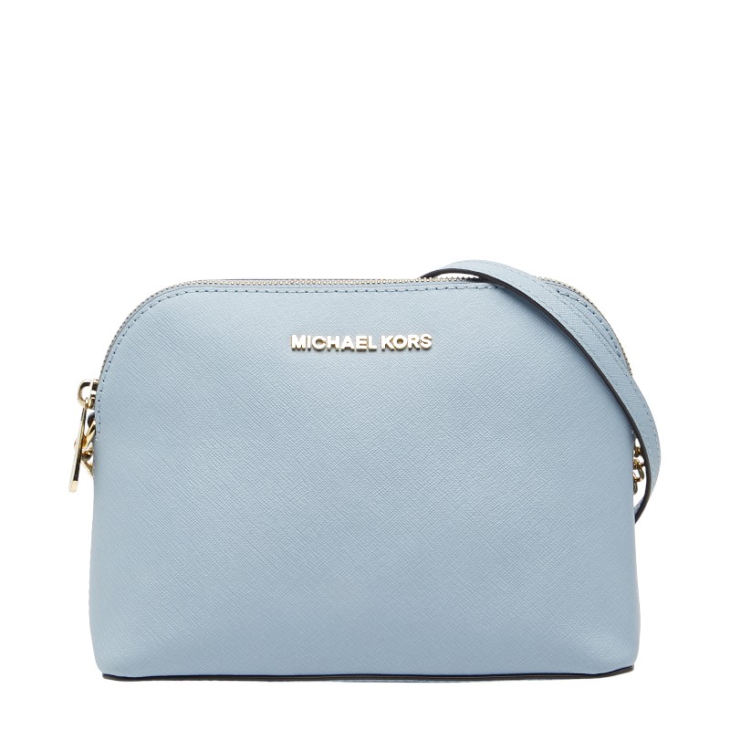 マイケルコース 斜め掛け ミニショルダーバッグ ライトブルー レザー レディース Michael Kors 【中古】｜【銀座パリス】　店