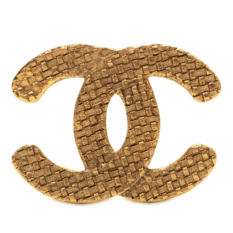 シャネル ココマーク 編み込み ブローチ ゴールド メッキ レディース CHANEL 【中古】|【銀座パリス】 店