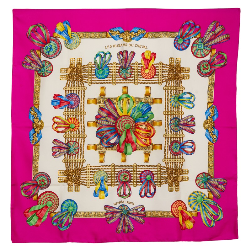 楽天市場】エルメス カレ90 馬のリボン LES RUBANS DU CHEVAL スカーフ