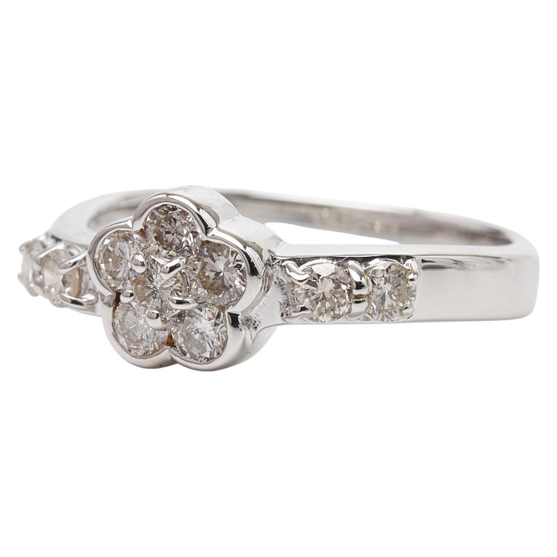K18WG ホワイトゴールド ダイヤ0.50ct リング 指輪 ユニセックス 10号 【中古】 51,480円