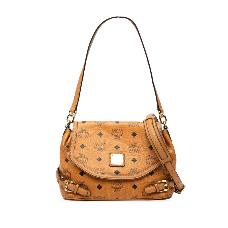 エム シー エム ヴィセトス モノグラム ショルダーバッグ 2WAY ブラウン レザー レディース MCM 【中古】｜【銀座パリス】　店